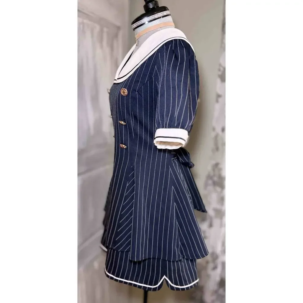 Secret Honey Sailor Set Up Blouse Shorts Jirai Kei Gyaru Shoujo Girl Japan